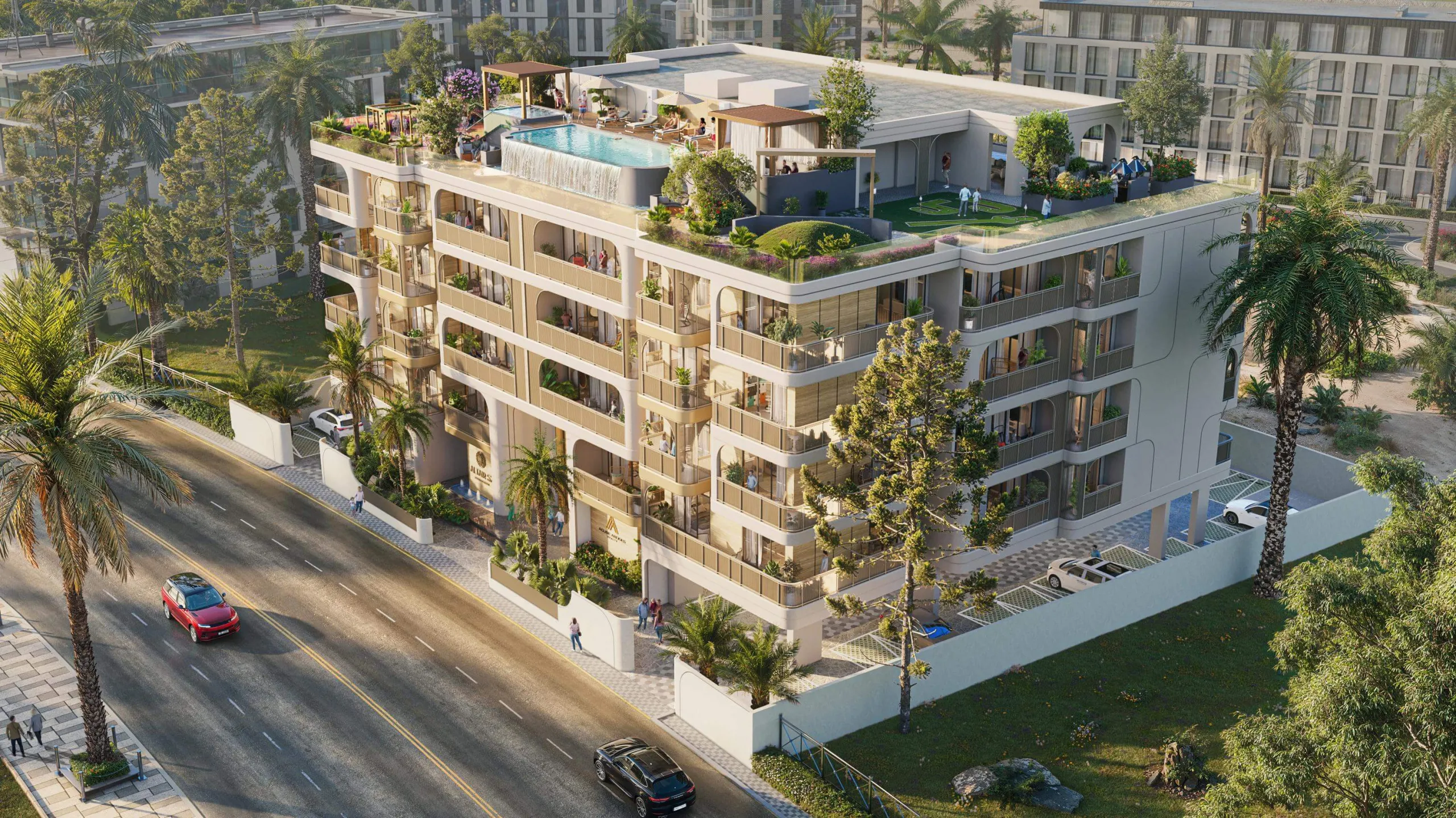 Altair 52 rooftop amenities in Dubai South