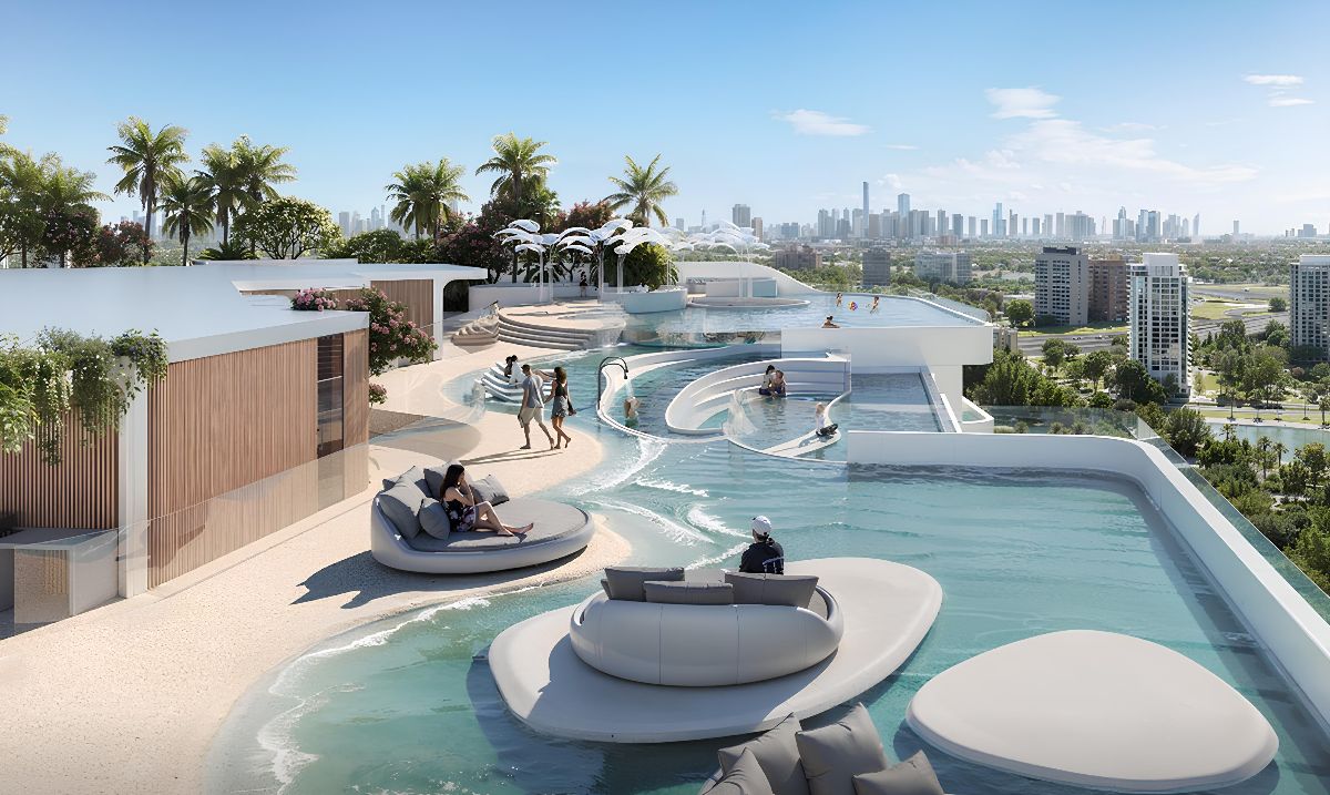 Weybridge Gardens 4 off-plan project by LEOS Developments in Dubailand Residence Complex