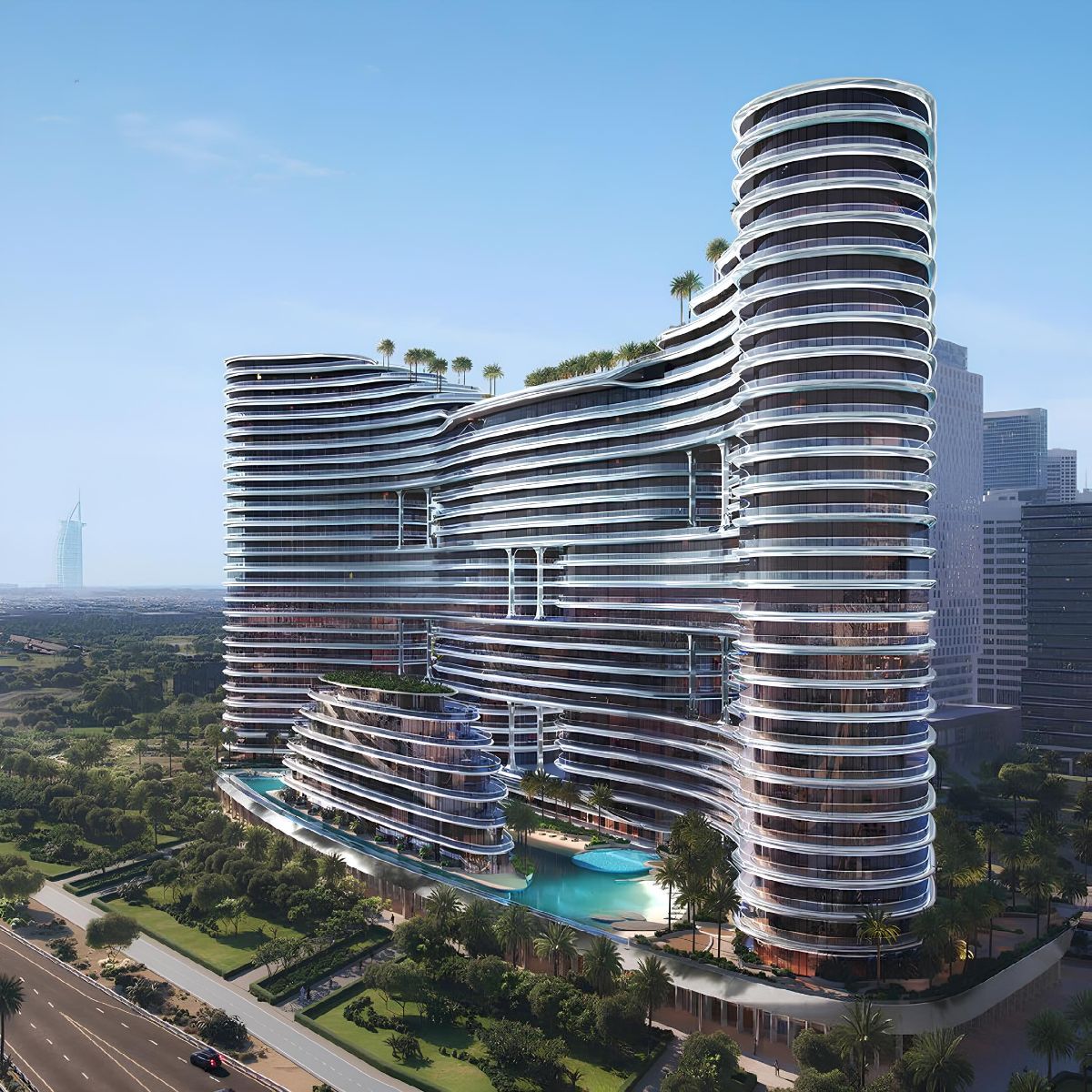 Binghatti Aquarise off-plan project by Binghatti Developers in Business Bay