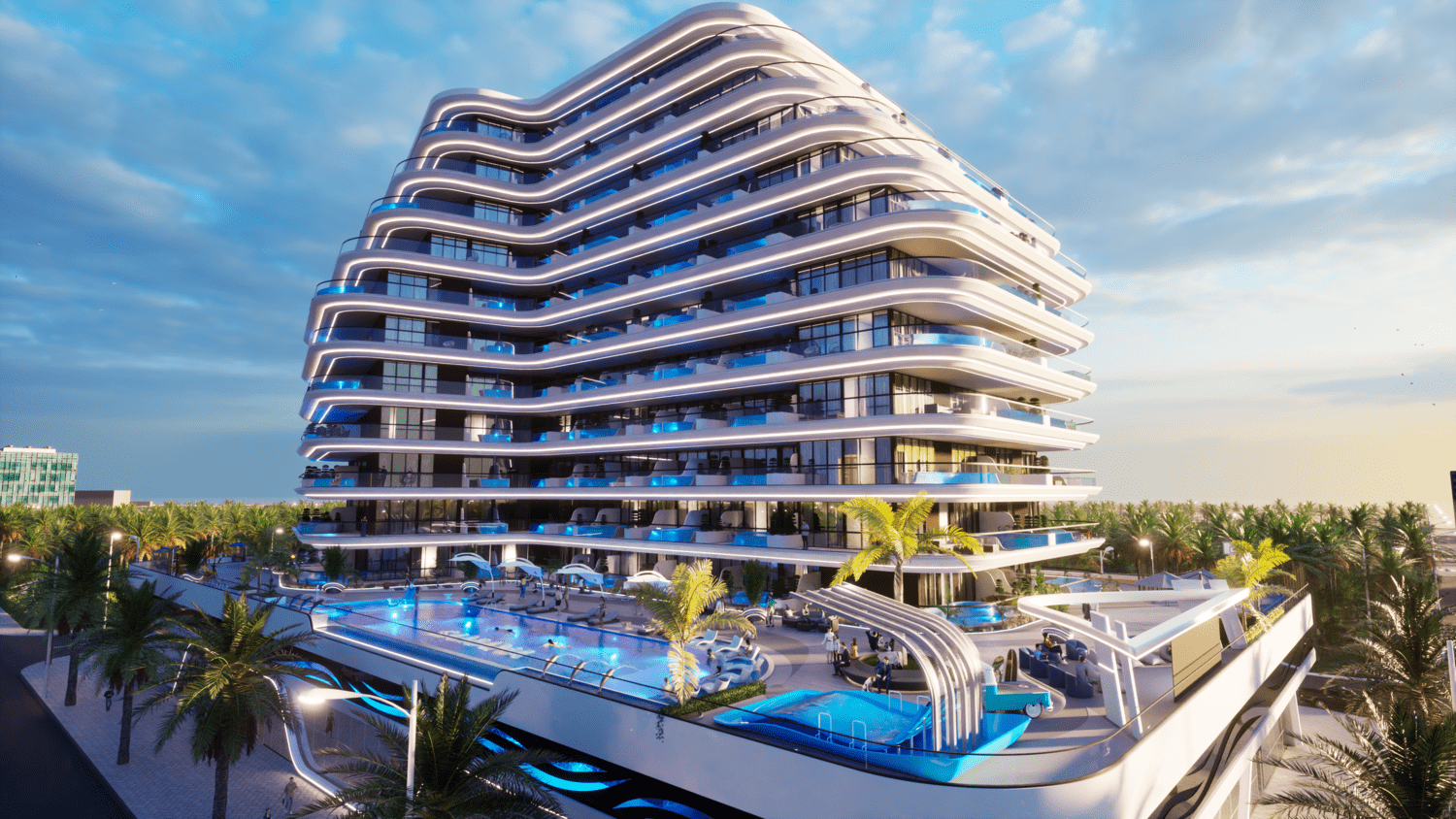 Samana Portofino off-plan project by Samana Developers in Dubai Production City